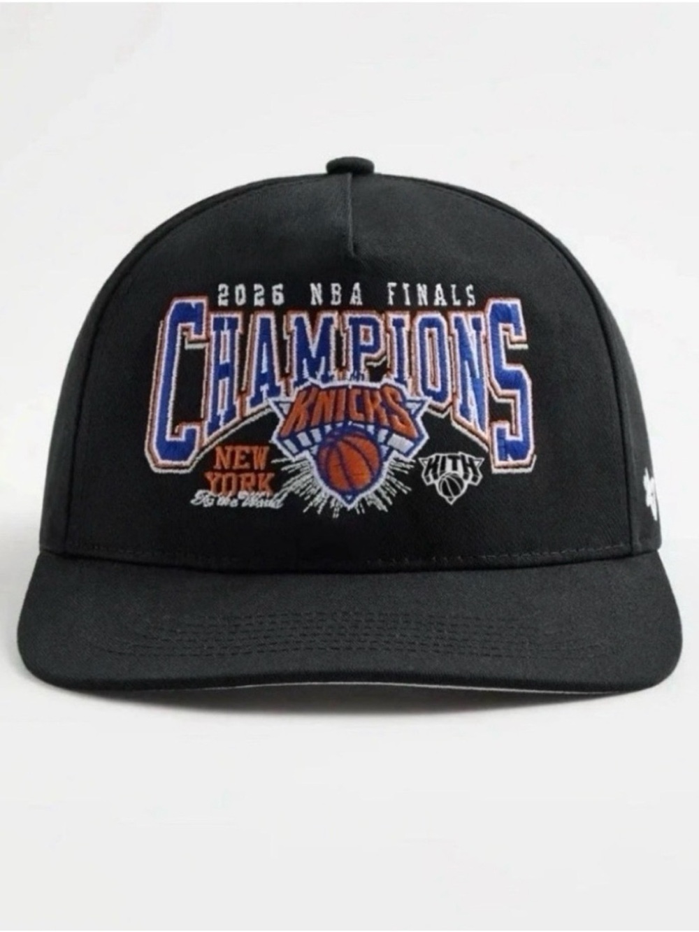 Kith x 47 New York Knicks Champions Black Snapback Hat